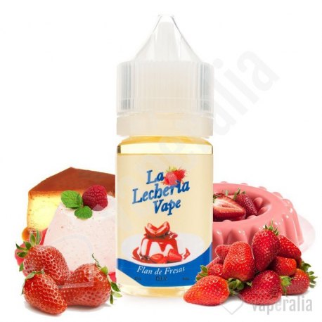 Aroma Flan de Fresas 30ml - La Lechería Vape