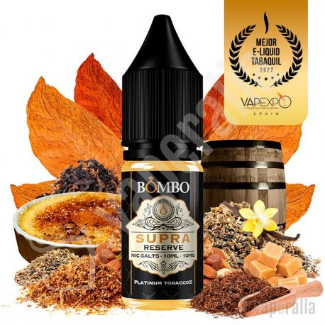 Supra Reserve 10ml - Platinum Tobaccos Nic Salts by Bombo