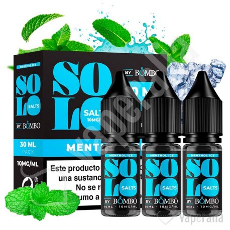 Menthol Ice 3x10ml - Solo Salts by Bombo