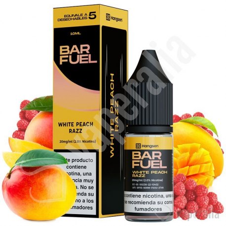 White Peach Razz 10ml - Bar Fuel by Hangsen