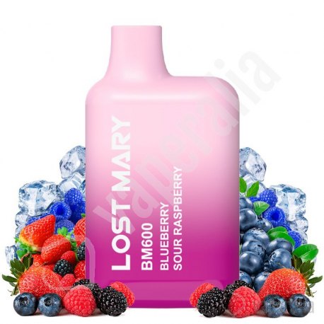 Pod desechable Blueberry Sour Raspberry 600puffs - Lost Mary BM600