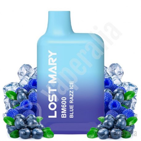 Pod desechable Blue Razz Ice 600puffs - Lost Mary BM600