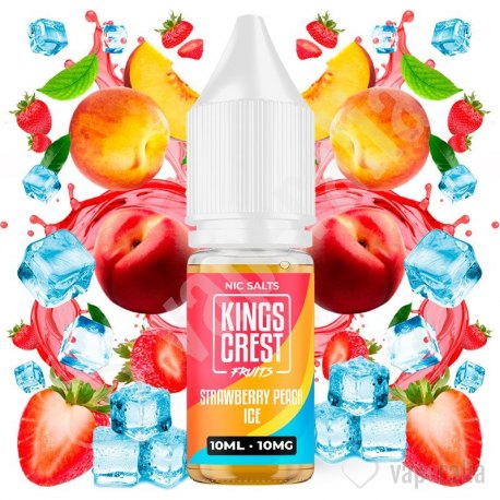 Strawberry Peach Ice 10ml - Kings Crest Salts