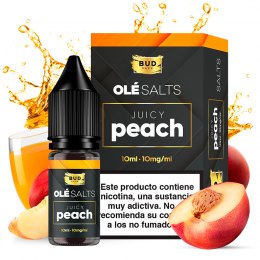 Juicy Peach 10ml - Olé Salts by Bud Vape