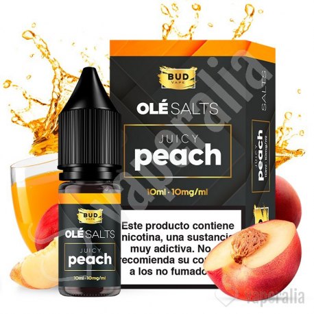 Juicy Peach 10ml - Olé Salts by Bud Vape