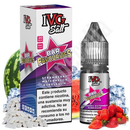 Strawberry Watermelon Bubblegum 10ml - IVG Salt