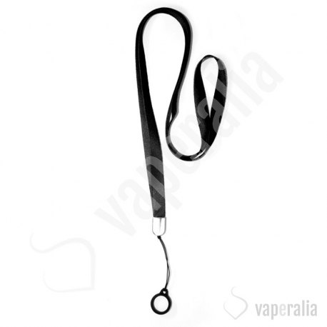 Lanyard de tela con anillo de silicona V1