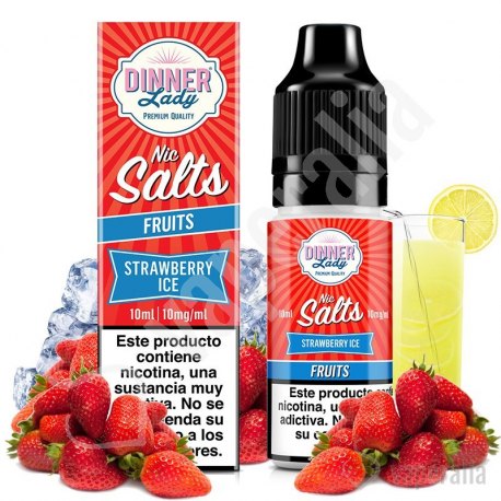 Strawberry Ice 10ml - Dinner Lady Salts