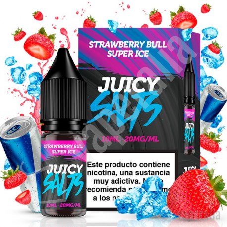 Strawberry Bull Super Ice 10ml - Juicy Salts