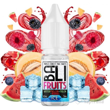 Watermelon + Melon + Berries Ice 10ml - Bali Fruits Salts by Kings Crest