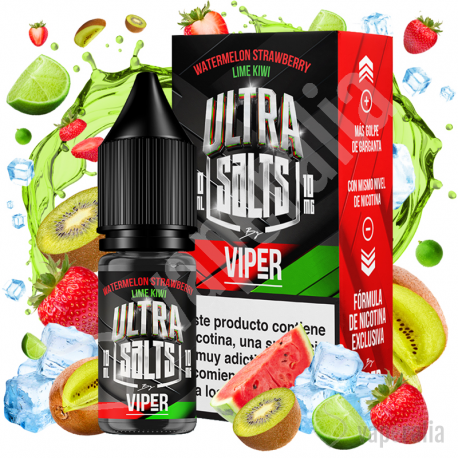 Watermelon Kiwi Strawberry Lime 10ml - Ultra Salts by Viper