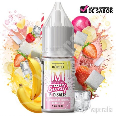 Strawberry Banana Bubble Ice 10ml - Magnum Vape Extra Sweet Pod Salts