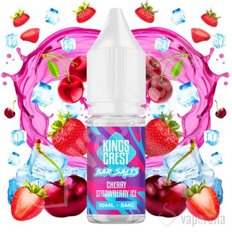 Cherry Strawberry Ice 10ml - Kings Crest Bar Juice Nic Salts