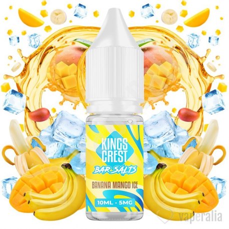 Banana Mango Ice 10ml - Kings Crest Bar Juice Nic Salts