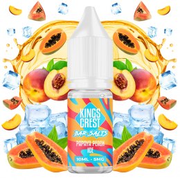 Papaya Peach Ice 10ml - Kings Crest Bar Juice Nic Salts