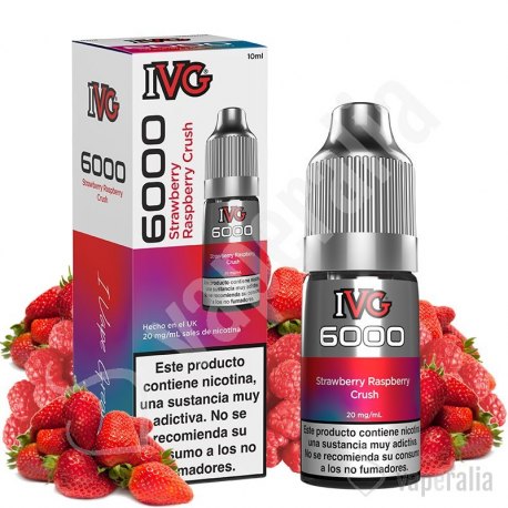 Strawberry Raspberry Crush 10ml - IVG 6000 Salt