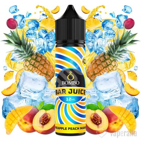 Aroma Pineapple Peach Mango Ice 12ml (Longfill) - Bombo Bar Juice
