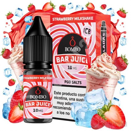 Strawberry Milkshake Ice 10ml - Bombo Bar Juice