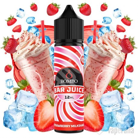 Aroma Strawberry Milkshake Ice 12ml (Longfill) - Bombo Bar Juice