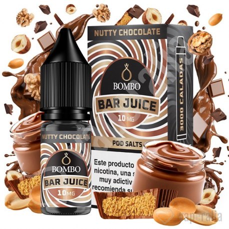 Nutty Chocolate 10ml - Bombo Bar Juice