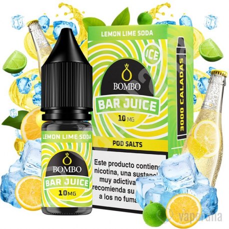 Lemon Lime Soda Ice 10ml - Bar Juice by Bombo