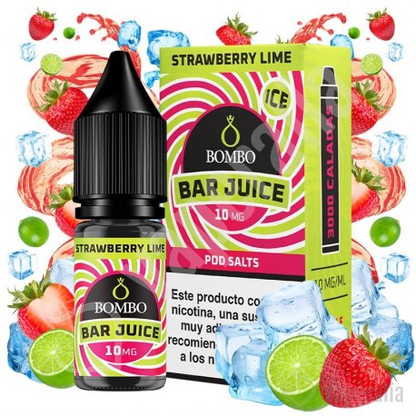 Strawberry Lime Ice 10ml - Bar Juice by Bombo