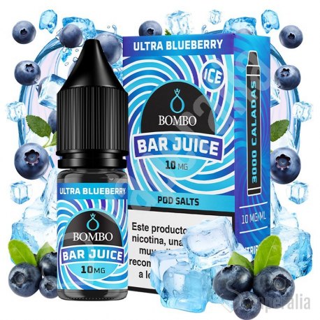 Ultra Blueberry Ice 10ml - Bar Juice by Bombo