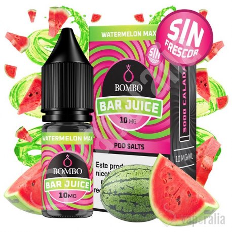 Watermelon Max Sin Frescor 10ml - Bombo Bar Juice