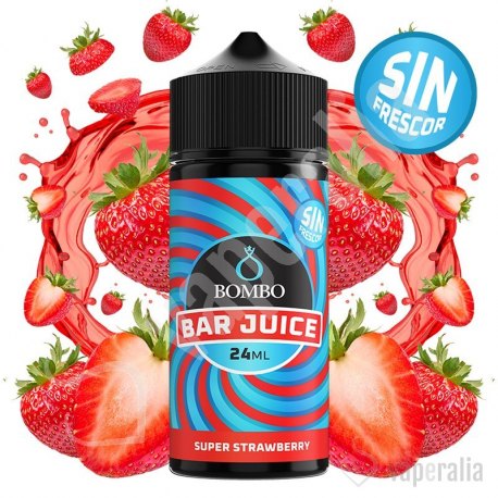 Aroma Super Strawberry Sin Frescor 24ml (Longfill) - Bombo Bar Juice