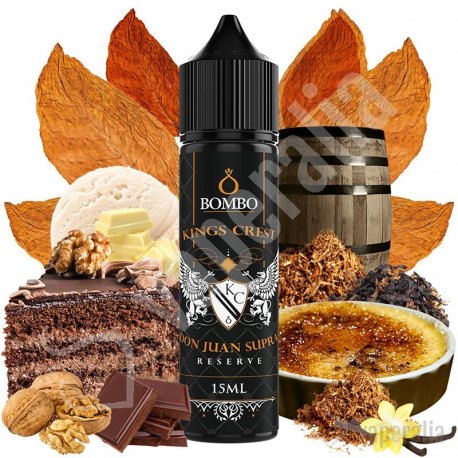 Aroma Don Juan Supra Reserve 15ml/60 (Longfill) - Kings Crest & Bombo