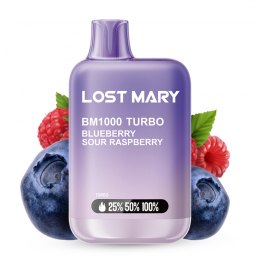 Pod desechable Blueberry Sour Raspberry 1000puffs - Lost Mary BM1000