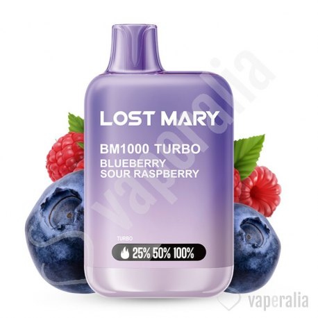 Pod desechable Blueberry Sour Raspberry 1000puffs - Lost Mary BM1000
