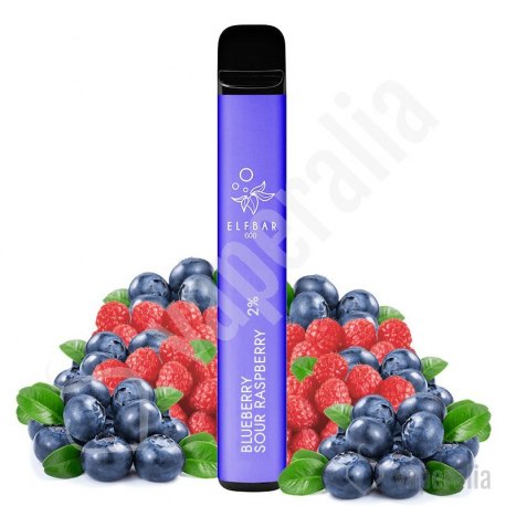 Pod desechable Blueberry Sour Raspberry 600puffs - Elf Bar