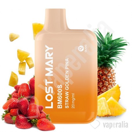 Pod desechable Strawberry Golden Piña 600puffs - Lost Mary BM600S