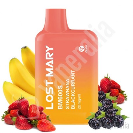 Pod desechable Strawnana Blackcurrant 600puffs - Lost Mary BM600S