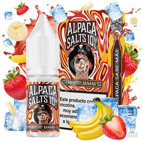 Strawberry Banana Ice 10ml - Alpaca Salts