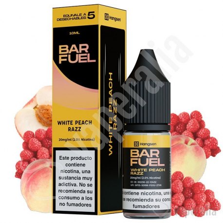 White Peach Razz 10ml - Bar Fuel by Hangsen
