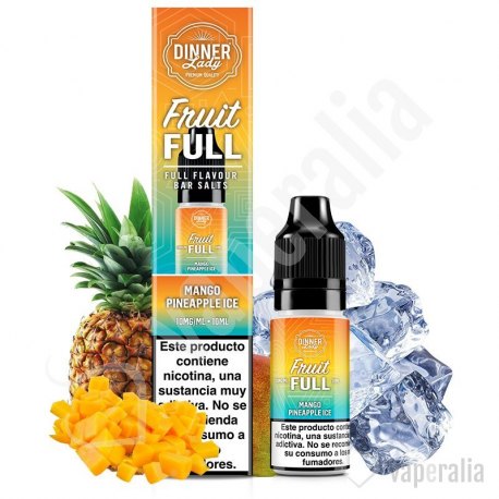 Mango Pineapple Ice 10ml - Dinner Lady Fruitfull Bar