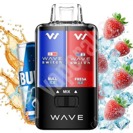 Pod desechable Bull Ice Fresa Ice 40.000puffs - Bud Vape Wave Switch