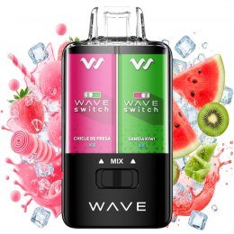 Pod desechable Chicle de Fresa Ice Sandia Kiwi Ice 40.000puffs - Bud Vape Wave Switch
