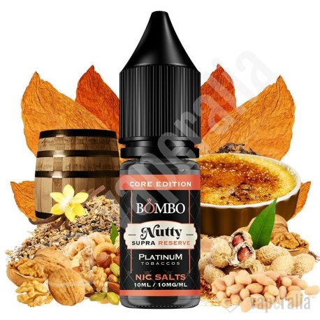Nutty Supra Reserve 10ml - Platinum Tobaccos Nic Salts by Bombo Core Edition