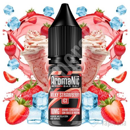 Aroma Milky Strawberry Ice 10ml - Aromanic Bar Salts