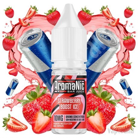 Aroma Strawberry Boost Ice 10ml - AromaNic Bar Juice