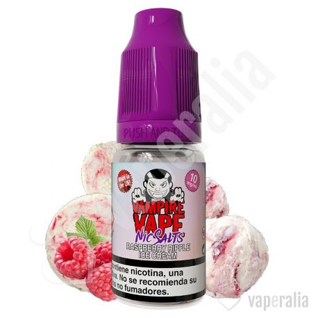 Raspberry Ripple Ice Cream 10ml - Vampire Vape Nic Salts