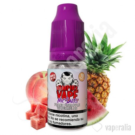 Peach Pineapple Watermelon 10ml - Vampire Vape Nic Salts