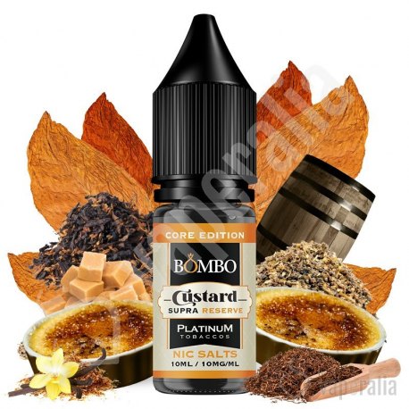 Custard Supra 10ml - Platinum Tobaccos Nic Salts by Bombo Core Edition