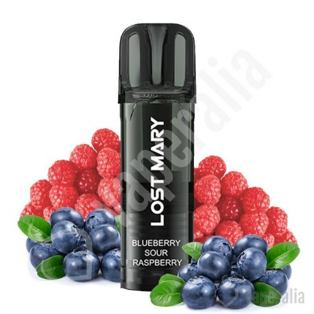 Pod Tappo Pro Blueberry Sour Raspberry 2ml 0mg (2pcs) - Lost Mary