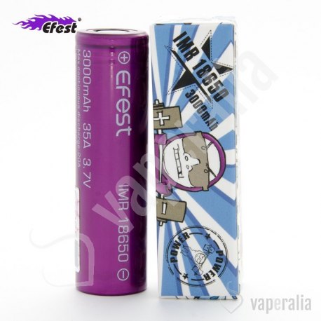Pila Efest IMR 18650 3000mah 35A morada